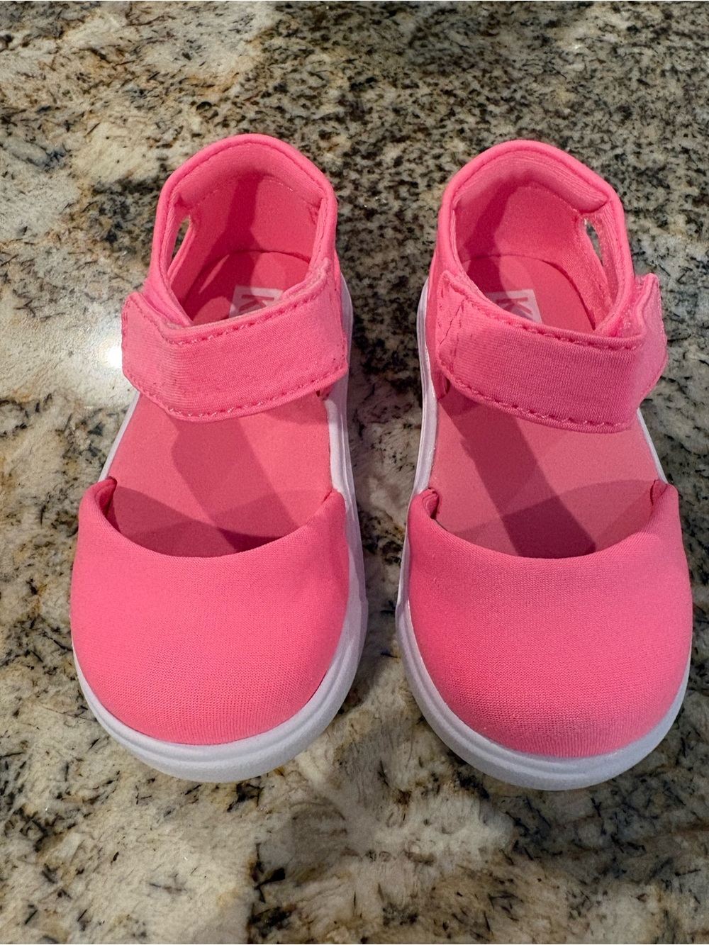 Keds Kids Pink Canvas Mary Jane Sandals with Hook-and-Loop Strap